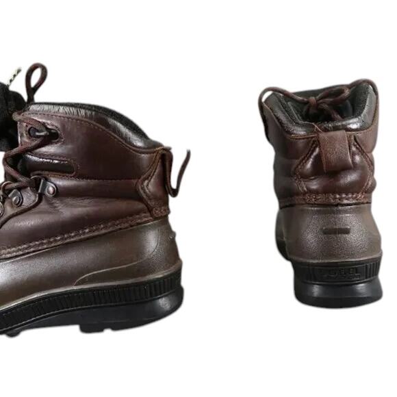 Sorel Shoes Womens 7 Boot Winter Snow Vintage Kaufman Leather Lace Up Lined Warm - Picture 6 of 15